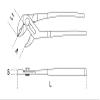 Beta 1044 F250 Adjustable Pliers, 250 mm view 2