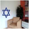 Samunshi Star of David Wall Decal 50 x 45 cm, Light Orange view 2