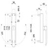 Cremone Window Handle with Key, Half Handle, Right-Hand, Zamak, IBFM (041785) view 2