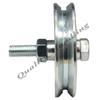 Sliding Gate Wheel, V-Groove, Brass, Article 360, Ø100 mm view 4