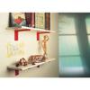 Steel Furniture Shelf Bracket with Plastic Cover, Screws and Wall Plugs Included view 2