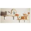 Steel Furniture Shelf Bracket with Plastic Cover, Screws and Wall Plugs Included view 4