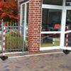 Moravia Guarda Red-White Chain Barrier Stand Set, 175.16.146 view 2