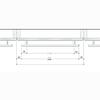 Hartmann Holztechnik Hotec Bar Handle, Stainless Steel Finish, 6-120-ff., 575 mm view 2