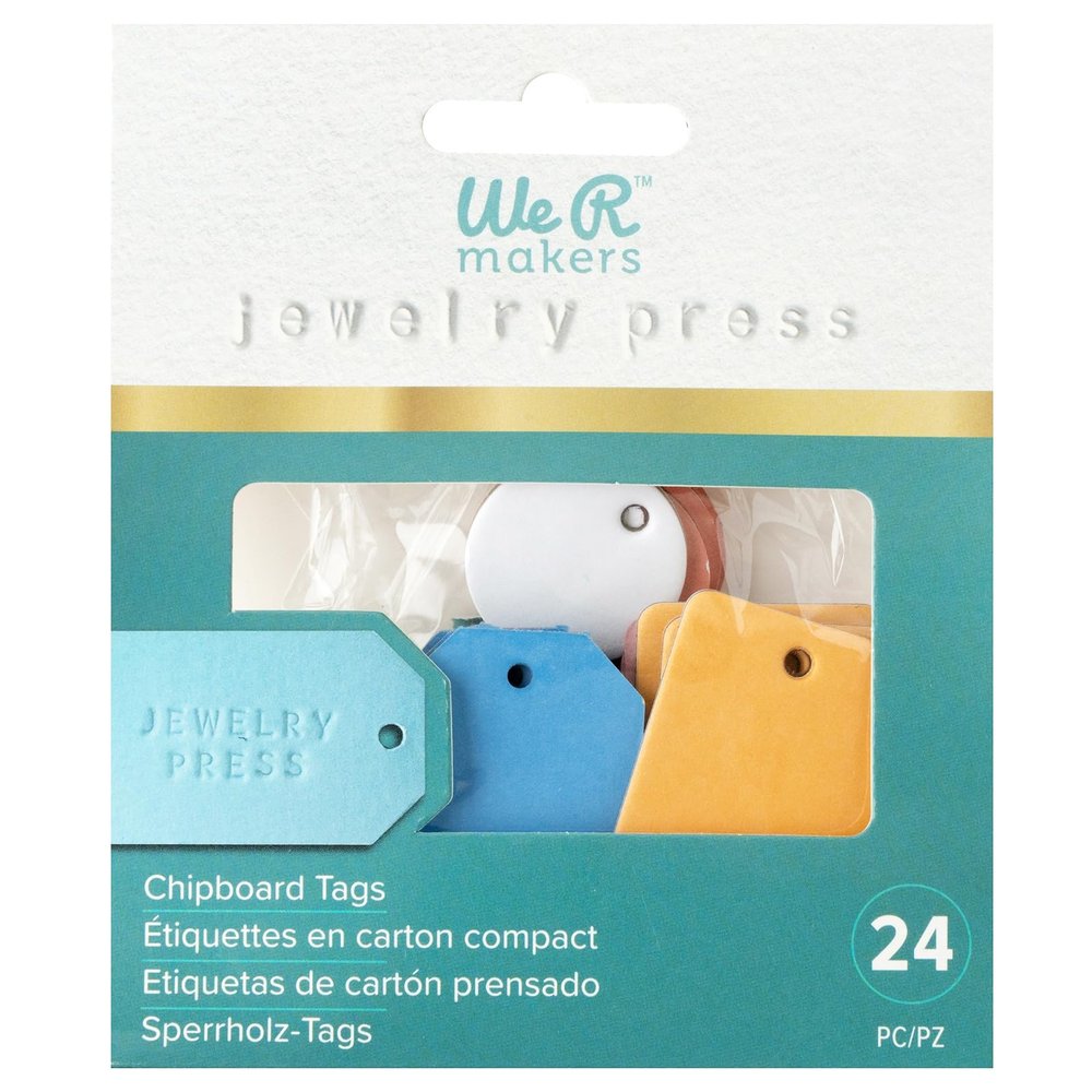 WR Jewelry Chipboard Tags, 24 Pieces, 60000327