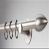 DcoProfi Curtain Rod, Matte Silver, 16 mm, 180 cm, Single Rod, “Cartridge” Set view 1