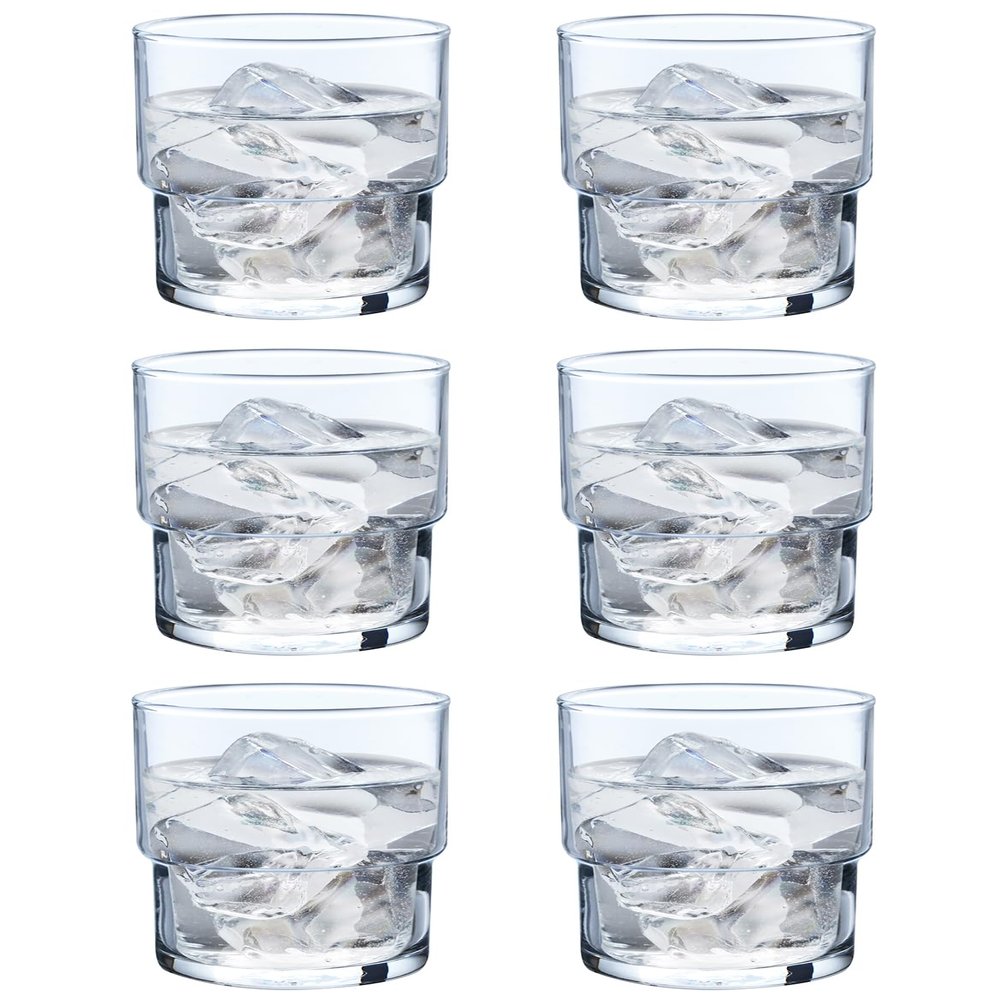 Orient Sasaki Glass HS Stack Tumbler, 200 mL, 6-Piece Set