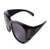 Rapid Eyewear Unisex Black Polarized Medium Fit-Over Sunglasses view 1