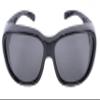 Rapid Eyewear Unisex Black Polarized Medium Fit-Over Sunglasses view 3