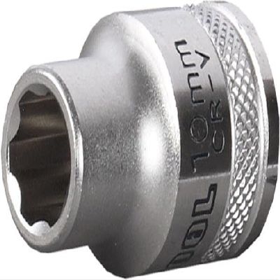 Kraftool 1/2 in. Drive 6-Point Socket, 12 mm, 38 mm Long