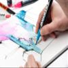Molotow GraFX Aqua Ink Soft Liner Brush Pump Marker, Violet view 3