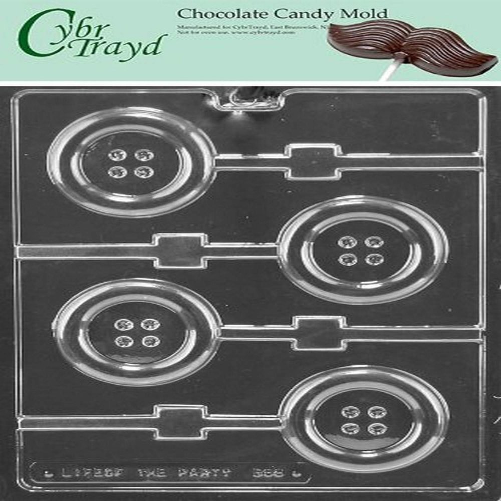 Cybrtrayd Life of the Party B068 Lollipop Chocolate Mold