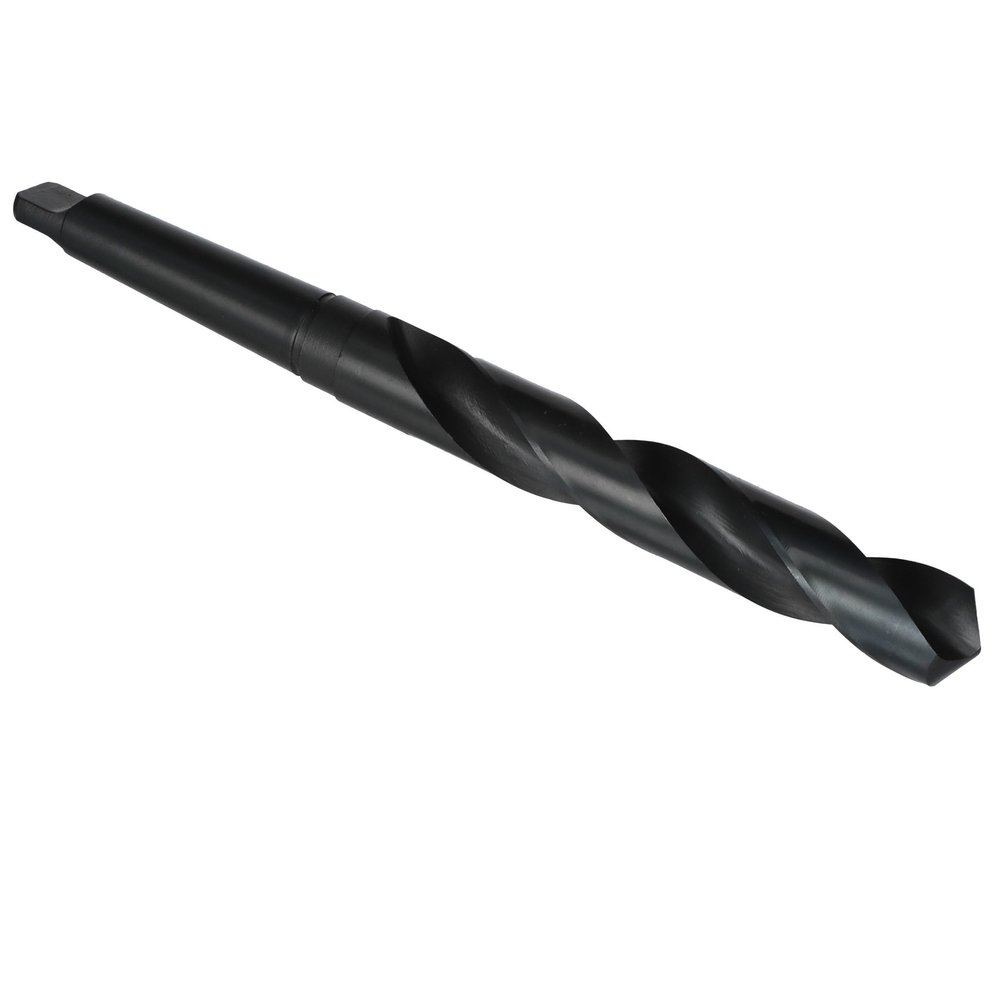 Drill America DWDTS Series HSS Taper-Shank Drill Bit, No. 2 Morse Taper, Black Oxide, 118° Point, 1.6 cm, 1-Pack