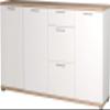 Germania 3202-178 GW-Top Sideboard, White/Sonoma Oak Effect, 192 x 88 x 40 cm view 1