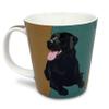 Leslie Gerry Black Labrador Mug - Bone China, 320 ml view 2