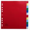 Exacompta 50-Pack Flexible PP Dividers, 12 Blank Tabs, A4 view 1
