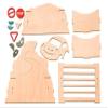 Drechslerei Kuhnert Wooden Car CD Holder Craft Kit, Self-Assembly, Made in Germany view 2