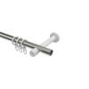 INTERDECO 20 mm Curtain Rod, Metal, Stainless Steel Look, Wall or Ceiling Mount, Type 10203725, 320 cm view 3