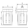 Square Hollow End Cap, 40 x 40 mm, Brushed V2A Stainless Steel, 1 pc. view 2