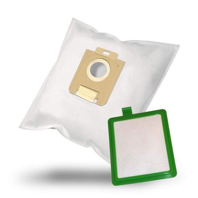 MisterVac | 10 Vacuum Cleaner Bags + Filters Compatible with Philips FC 9071/01-08 Jewel