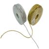 Lurex Cord, 2-Tone Laminated, 3 mm Diameter, 25 m, Silver/Black view 2