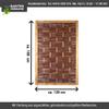 Wicker Willow Fence with Frame, 120 x 180 cm view 3