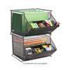 Safco 2164BL Onyx Mesh Stackable Storage Bins, Black, 1-Pack view 3