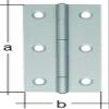 Alberts 361181 Hinge | Narrow | Stainless Steel | 64 x 34 mm view 1