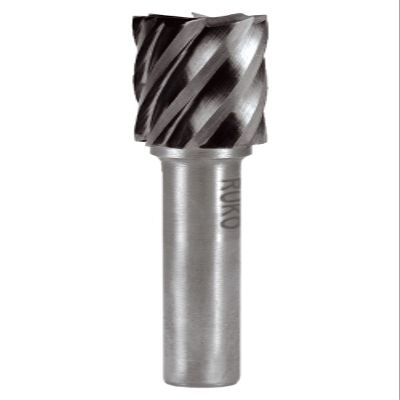 RUKO 116015A - Carbide Burr for Aluminum, Shape A - ZYA Cylindrical, Without End Cut (6 x 58 mm)