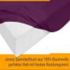 npluseins Jersey Fitted Sheet, 100% Cotton, 120 x 200 cm, Purple view 4