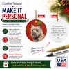 Caroline's Treasures LH9320-CO1 Cairn Terrier Red Snowflake Holiday Christmas Ceramic Ornament, Multicolor view 3