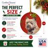 Caroline's Treasures LH9320-CO1 Cairn Terrier Red Snowflake Holiday Christmas Ceramic Ornament, Multicolor view 4