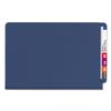 Smead 29784 Dark Blue End-Tab Pressboard Classification Folder with SafeShield Tie Closure view 3