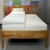 SW Bedding Viscoelastic Mattress Topper 70 x 200 x 9 cm, H2, SANcare Cover view 2