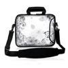 wortek Universal Neoprene Laptop Sleeve with Extra Pocket, Carry Handle and Shoulder Strap, for Laptops up to Approx. 10.2 in - Ranke White/Black view 1