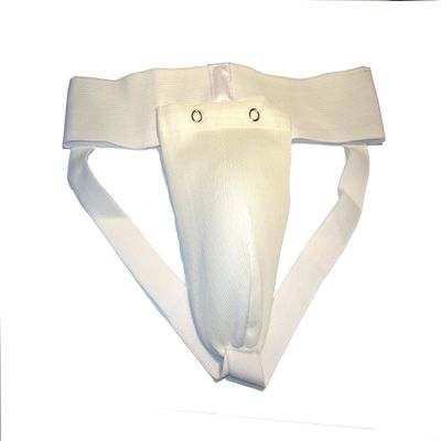 Groin Guard for Adults, MMA / Karate, Kickboxing, White