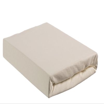 Beddinghouse Jersey Topper Fitted Sheet, 180 x 200/210 cm, Off-White