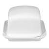Seltmann 001.216031 Rondo/Liane Porcelain Butter Dish with Lid, Square, White, 1/2 lb, 1 Piece view 1