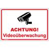 “Warning: Video Surveillance” Sign, 300 × 200 mm, 3 mm Aluminum Composite Panel view 1