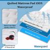 Waterguard Waterproof Full-Size Mattress Pad and Dust Mite Protector, 100% Cotton, Hypoallergenic Comfort, 54 x 75 x 15 in view 3