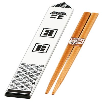 Tatsumiya 33076 Obento House 18.0 Chopstick Case Set, Kura, Black