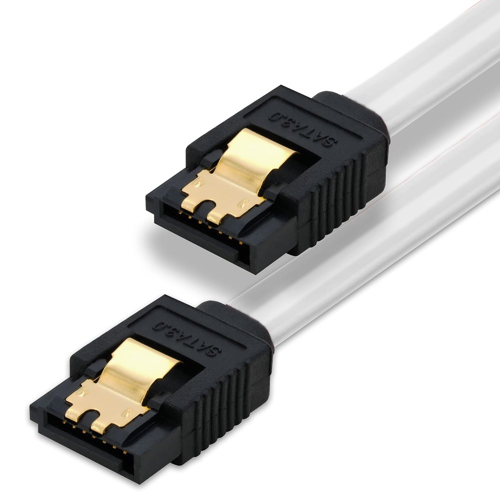 BIGtec 0.5 m SATA III Data Cable, L-Type/ L-Type, 6 Gbit/s, Transparent