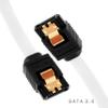 BIGtec 0.5 m SATA III Data Cable, L-Type/ L-Type, 6 Gbit/s, Transparent view 2
