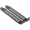 InLine 66641B Perforated Slot Covers, Black, 2-Pack view 1
