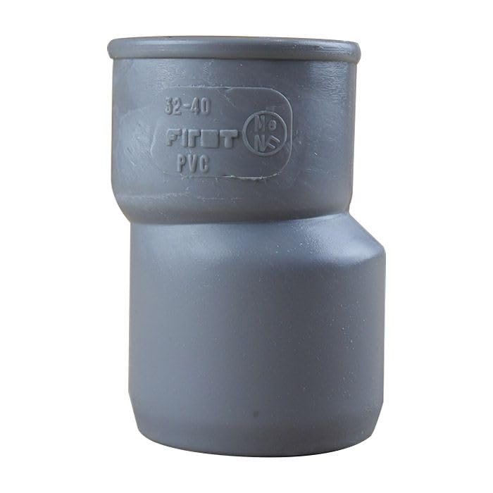 First Plast PVC Drain Connector, Eccentric MF Reducer 40/32