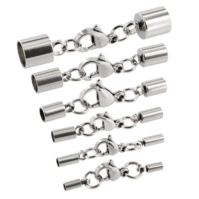 Auroris - Stainless Steel Lobster Clasp - Hole: 4mm / 1 Piece