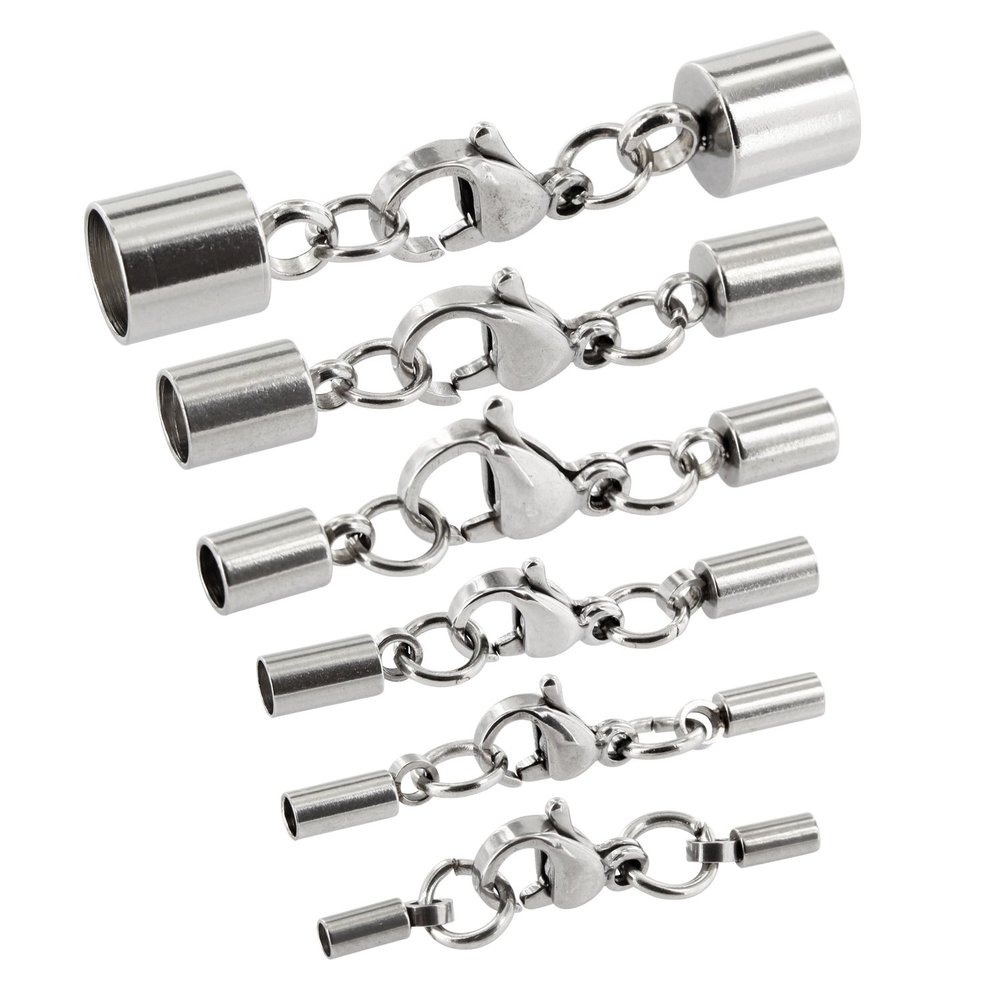 Auroris - Stainless Steel Lobster Clasp - Hole: 4mm / 1 Piece
