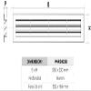 First Plast PVC Rectangular Ventilation Grille, for Installation, 380 x 230 mm view 2