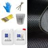 DD Composite Carbon Complete Set, 5.0 m Twill Carbon Fiber Fabric with Clear Epoxy Resin view 1