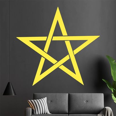 Pentagram Wall Decal in 6 Colors – Wall Sticker for Home Decor, Kitchen, Living Room, Bedroom, Bathroom